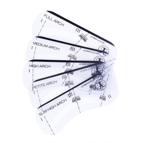 5 STYLES EYEBROW STENCILS SET
