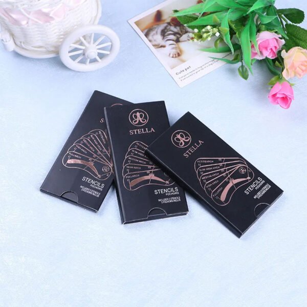 5 STYLES EYEBROW STENCILS SET - Image 2