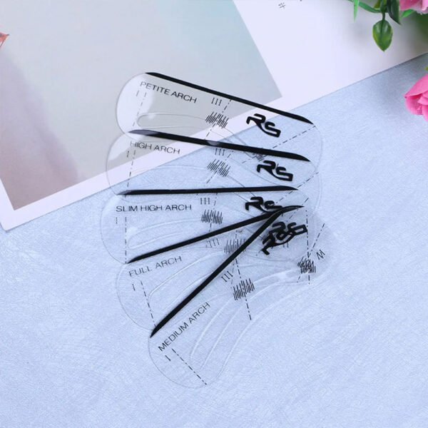 5 STYLES EYEBROW STENCILS SET - Image 4