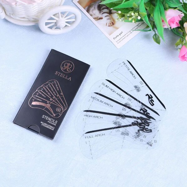 5 STYLES EYEBROW STENCILS SET - Image 3