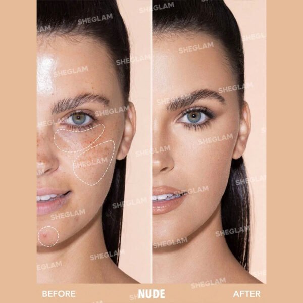 SHEGLAM 12-Hr FULL COVERAGE MATTE LIQUID LONG-LASTING CONCEALER - Image 3