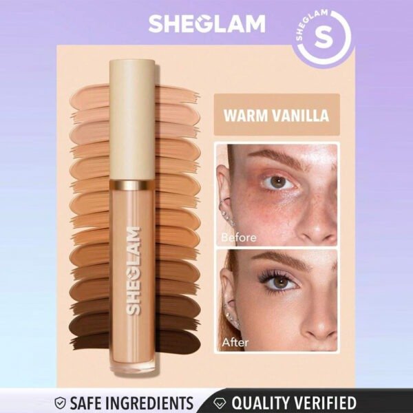 SHEGLAM 12-Hr FULL COVERAGE MATTE LIQUID LONG-LASTING CONCEALER - Image 8