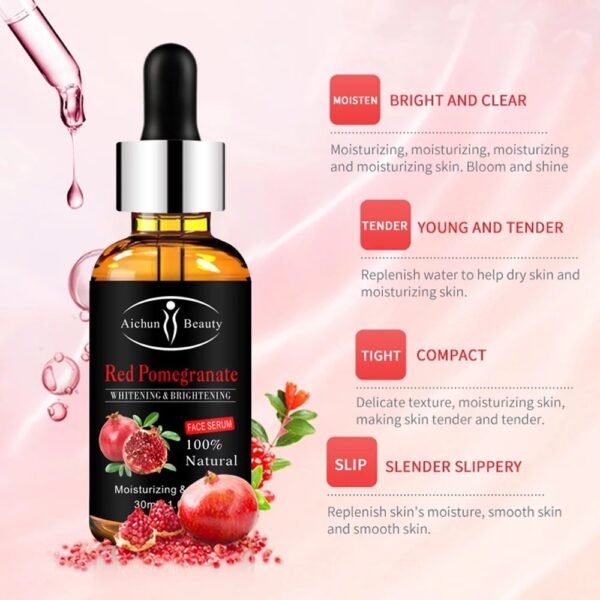 AICHUN BEAUTY RED POMEGRANATE BRIGHTENING FACE SERUM - Image 2