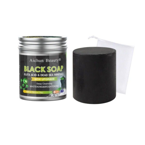 AICHUN BEAUTY GLUTA ACID & DEAD SEA BLACK SOAP