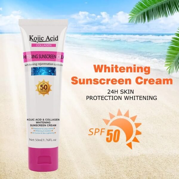 KOJIC ACID & COLLAGEN WHITENING SUNSCREEN CREAM - Image 2