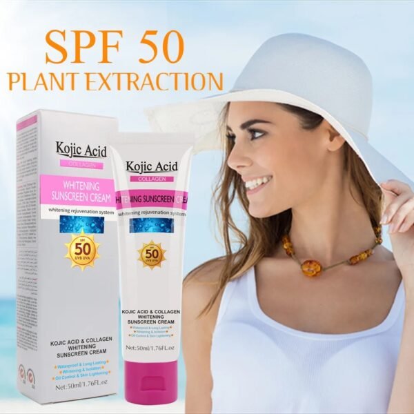 KOJIC ACID & COLLAGEN WHITENING SUNSCREEN CREAM - Image 3