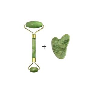 JADE ROLLER & GUA SHA FACIAL MASSAGER SET