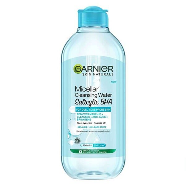 GARNIER FAST CLEAR MICELLAR WATER WITH SALICYLIC ACID FOR ACNE PRONE SKIN 400ML