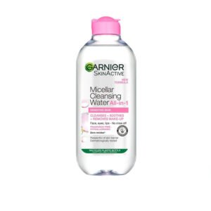 GARNIER MICELLAR WATER FACIAL CLEANSER AND MAKEUP REMOVER PINK FOR SENSITIVE SKIN 400ML