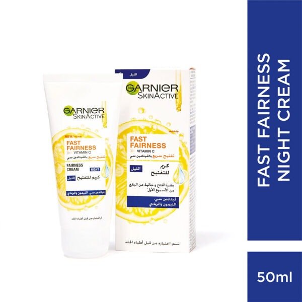 GARNIER SKIN ACTIVE FAST BRIGHT NIGHT CREAM - Image 2
