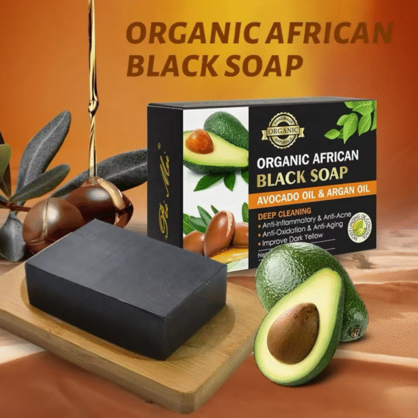 AVOCADO OIL & ARGAN OIL BLACK SOAP - Image 2