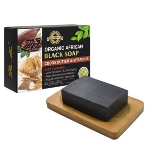 COCOA BUTTER & VITAMIN E BLACK SOAP
