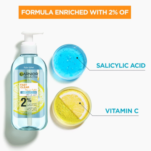 GARNIER SALICYLIC ACID & VITAMIN C GEL WASH