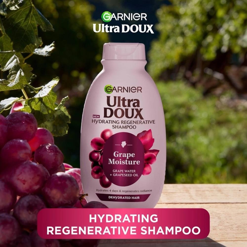 GARNIER ULTRA DOUX GRAPE MOISTURE HYDRATING SHAMPOO