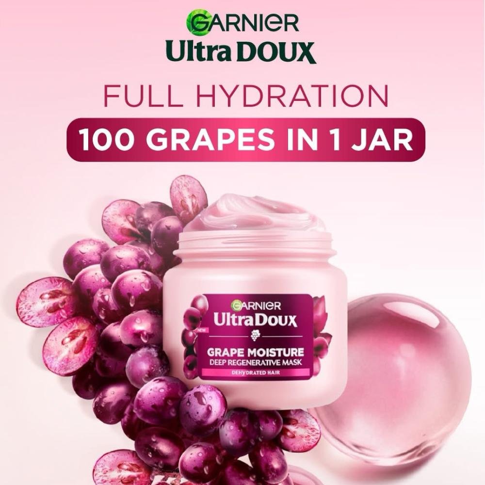 GARNIER ULTRA DOUX GRAPE MOISTURE HYDRATING MASK - Image 4