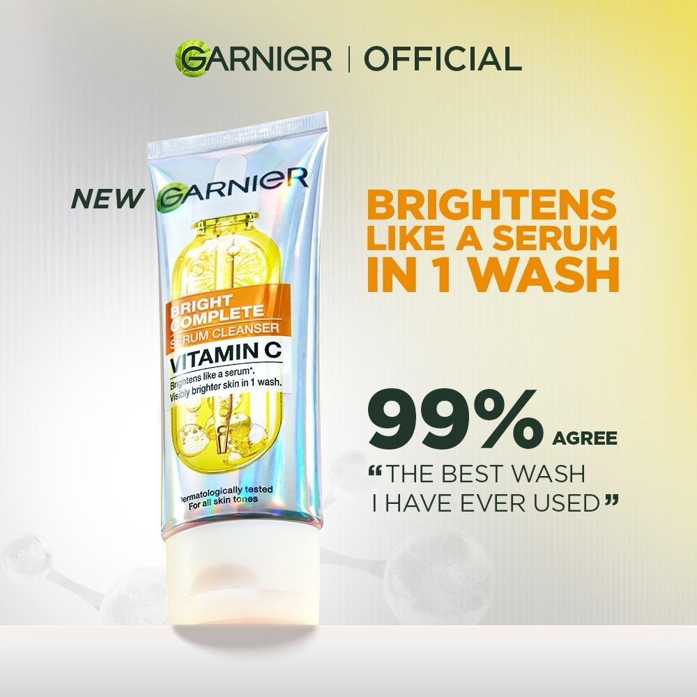 Garnier bright complete vitamin c serum cleanser - Image 3