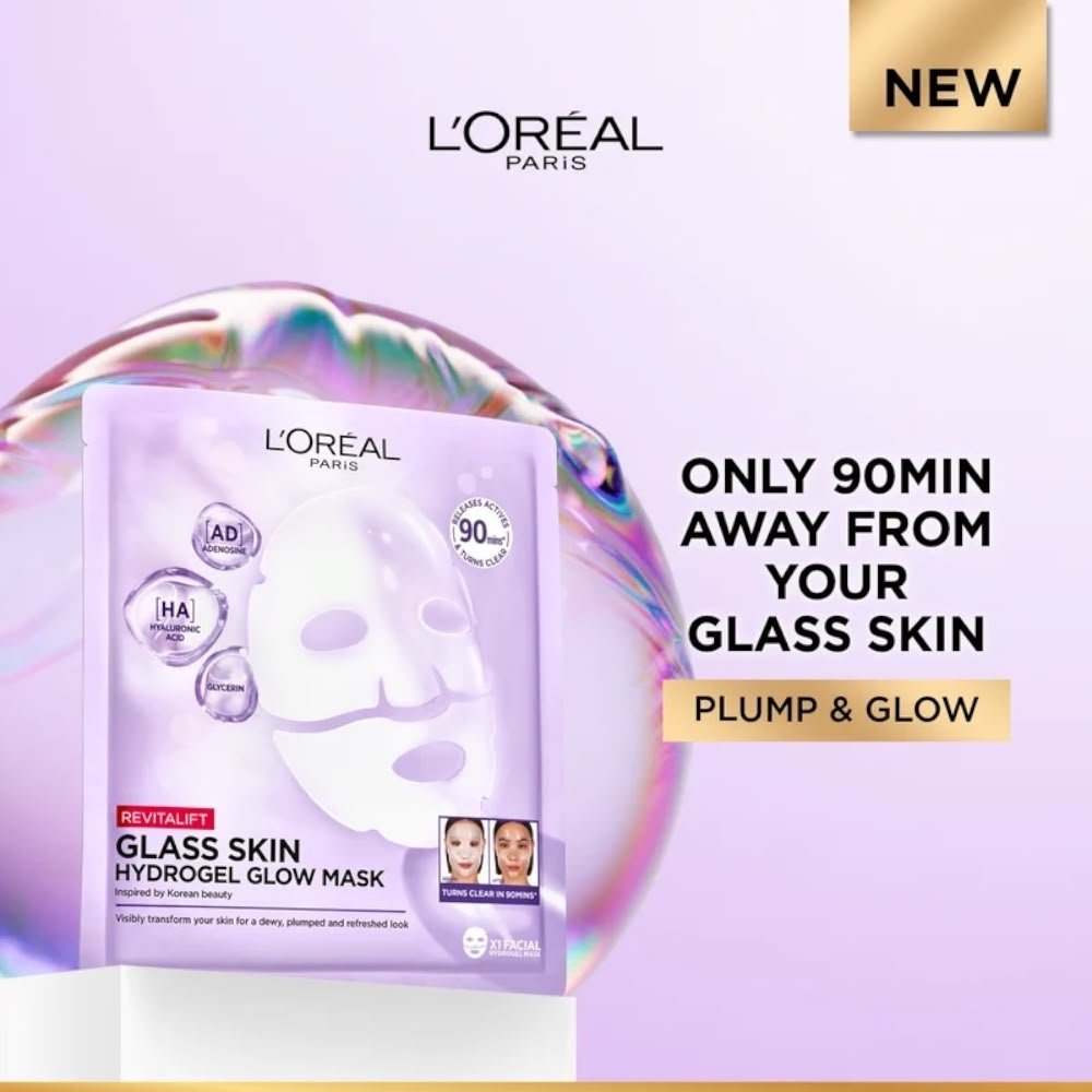 L’Oréal Paris Revitalift Glass Skin Hydrogel Glow Mask