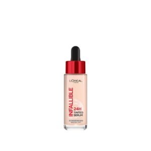 L'Oréal Paris Infallible 24H Tinted Serum With 1% Hyaluronic Acid For Radiant Hydrated Skin, Light To Medium Coverage, 30ml